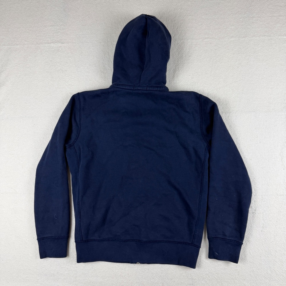 Polo Ralph Lauren Mens Small Navy Blue Full Zip Hoodie Yellow Pony Logo Fleece - Picture 8 of 10